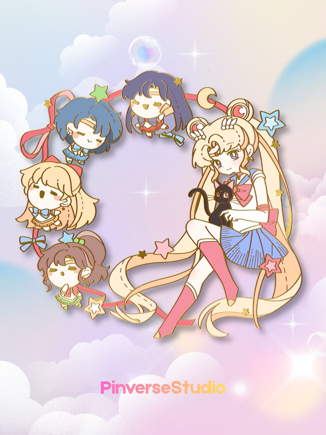 Sailormoon Circle Enamel Pin | Pre-order