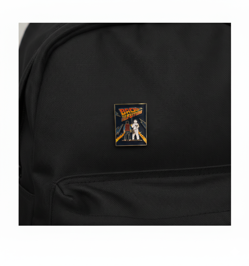 Back to the Future Enamel Pin – Retro Movie Collectible Badge