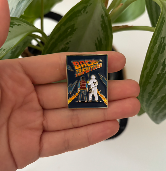 Back to the Future Enamel Pin – Retro Movie Collectible Badge