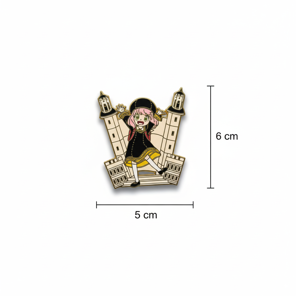Anya Forger Enamel Pin | Spy Family Inspired Anime Collectible | Cute Hard Enamel Badge
