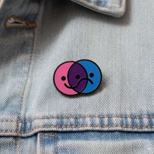 Bipolar Mood Awareness Enamel Pin