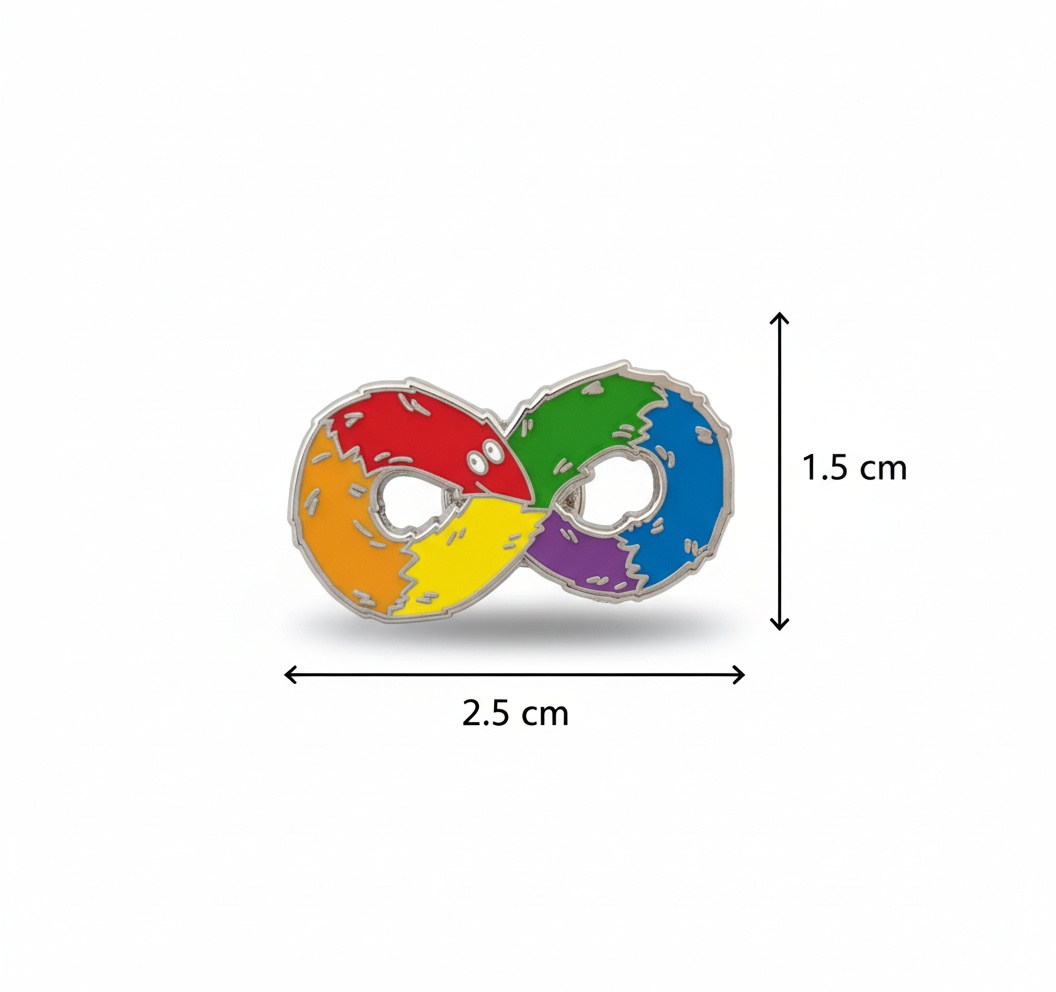 Rainbow Infinity Enamel Pin