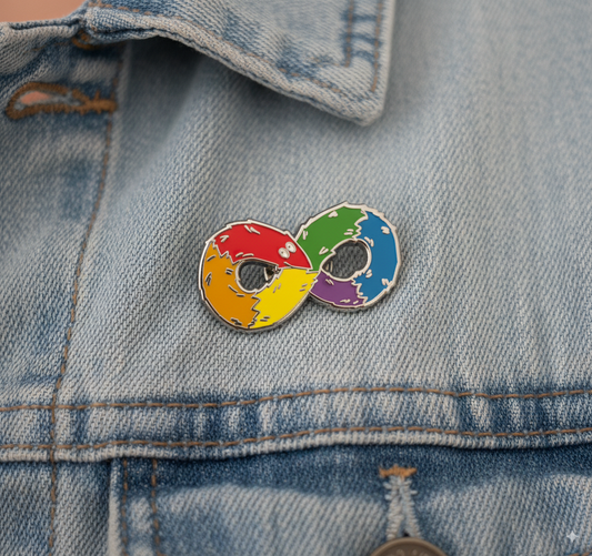 Rainbow Infinity Enamel Pin