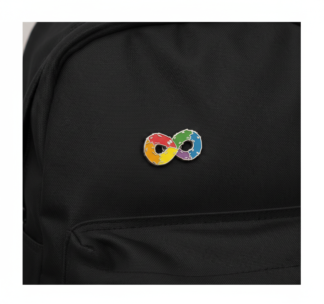 Rainbow Infinity Enamel Pin