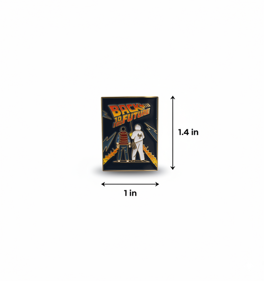 Back to the Future Enamel Pin – Retro Movie Collectible Badge