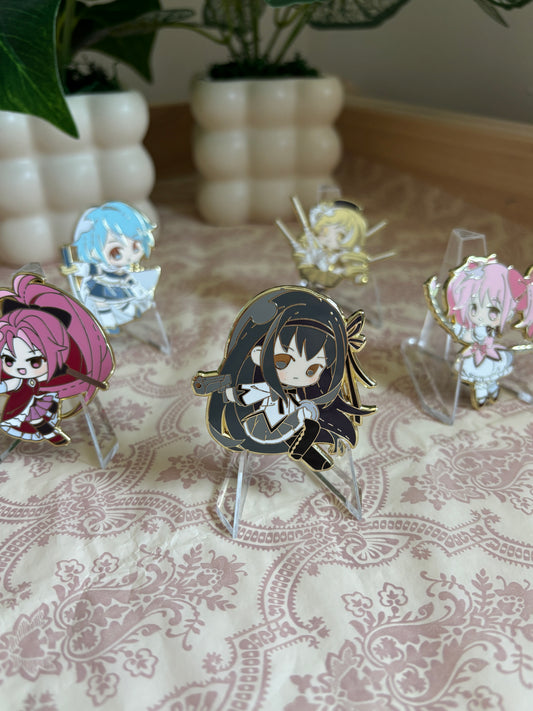 Madoka Magica Chibi Enamel Pin