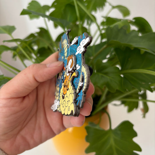 DBZ Shenron & Son Goku double-deck Metal Enamel