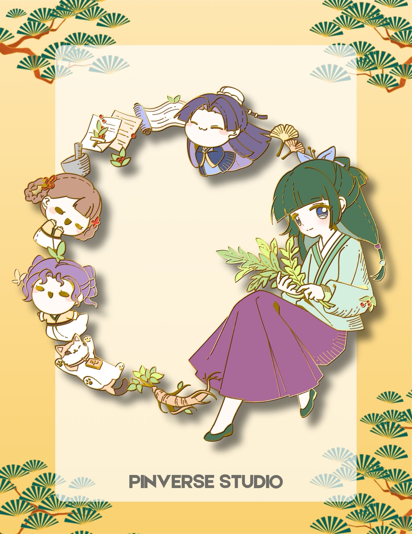 Apothecary Circle Enamel Pin | Pre-order