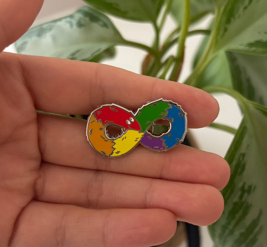 Rainbow Infinity Enamel Pin