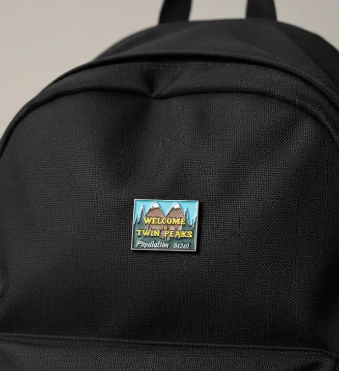 Twin Peaks Enamel Pin | Welcome to Twin Peaks Sign Badge | Cult TV Show Collectible Pin