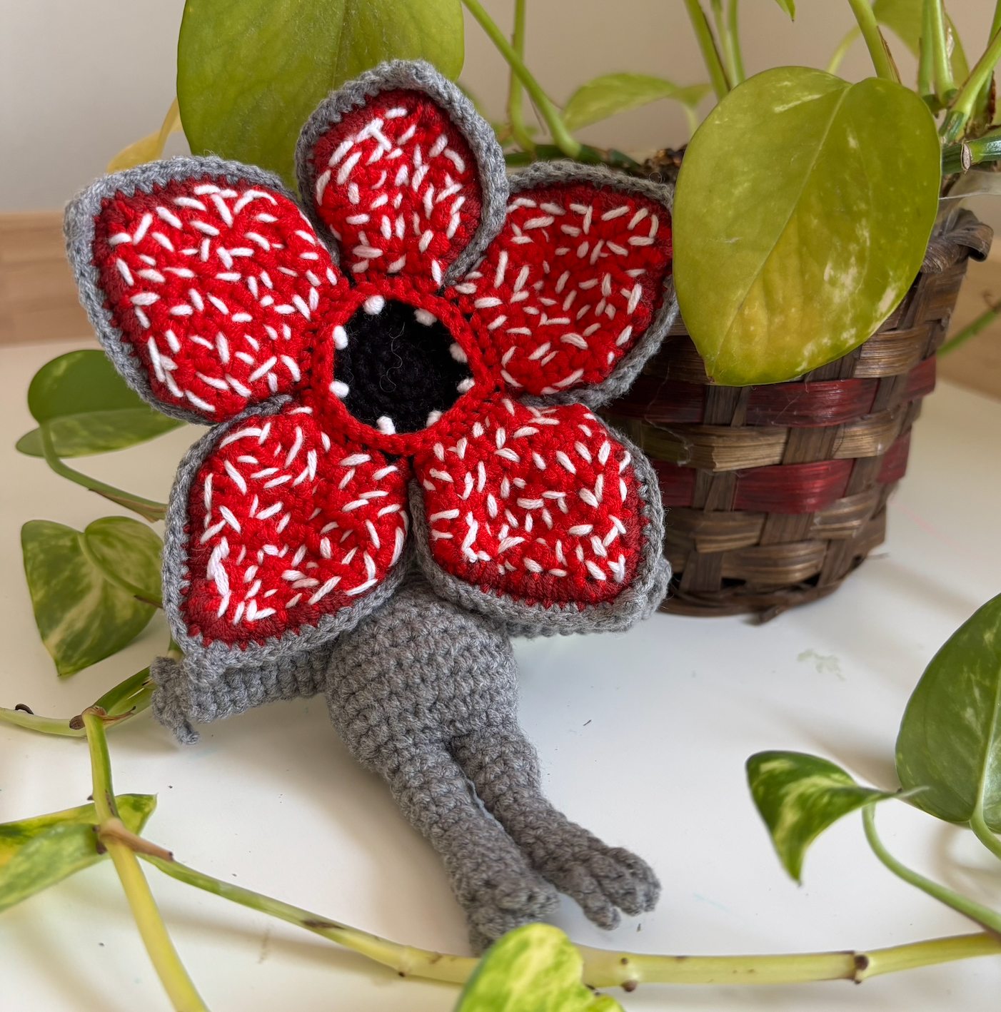 Handmade Crochet Monster Plush | Unique Handmade Yarn Doll