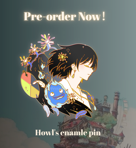 PRE-ORDER — Limited Edition Howl & Sophie Enamel Pins