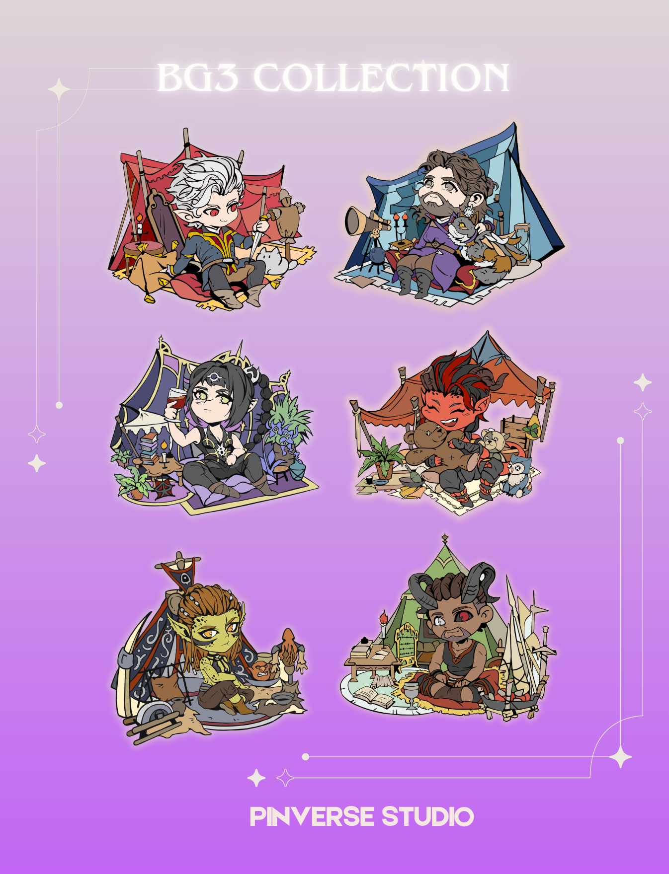 BG3 collection Chibi Enamel Pin | Pre-order