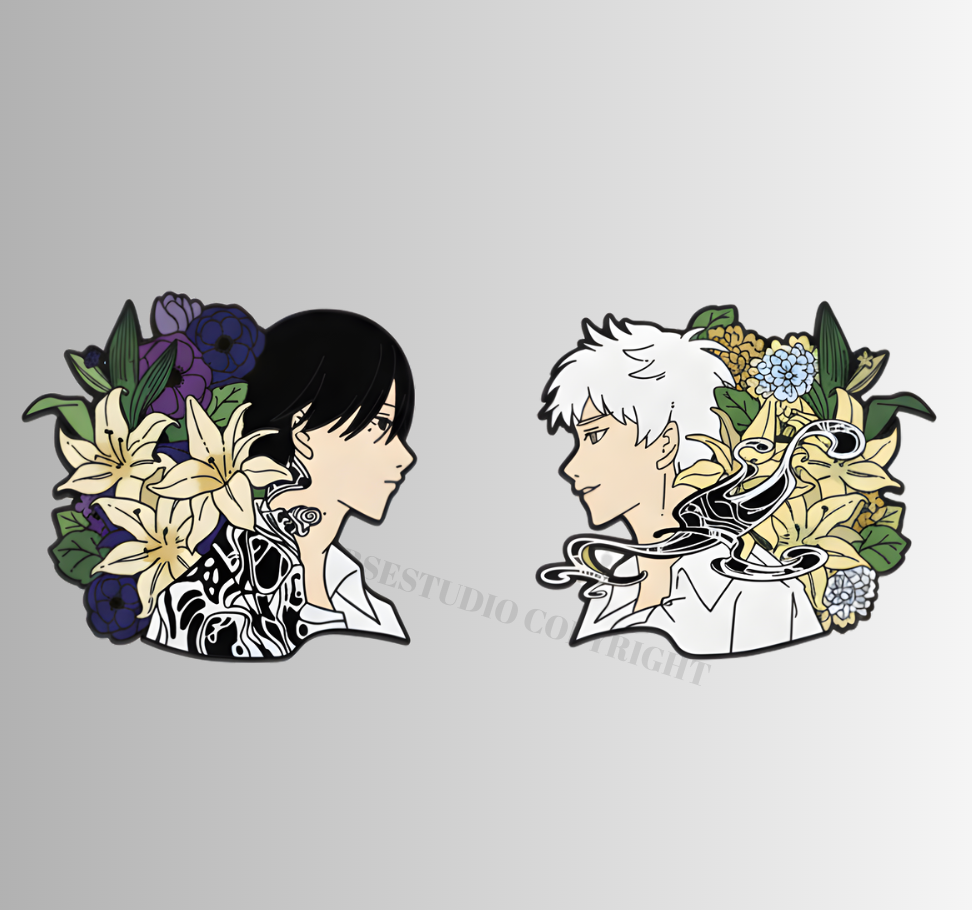 TSHD enamel pins  yoshiki hikaru