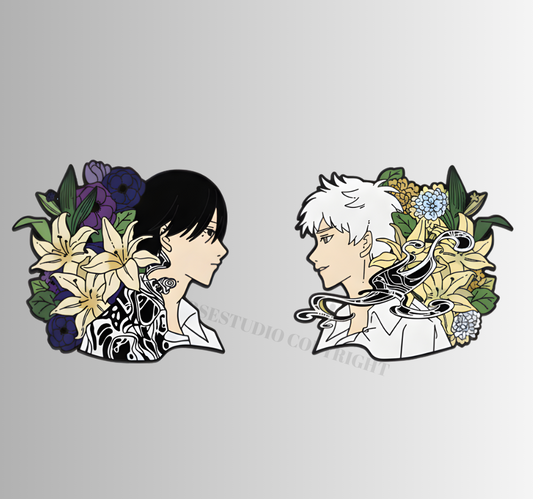 TSHD enamel pins  yoshiki hikaru