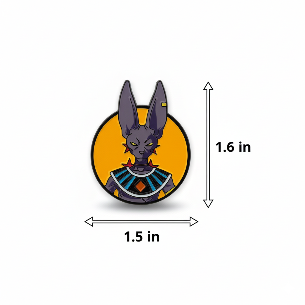 Beerus Hard Enamel Pin | God of Destruction Anime Collectible