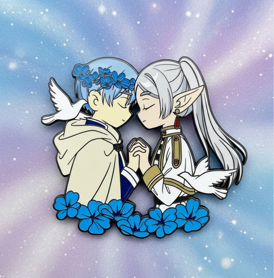 Frieren & Himmel Couple Pin – Sousou no Frieren Anime Collectible-Pre-Order Enamel Pin