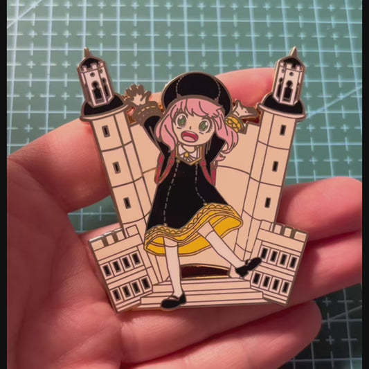 Anya Forger Enamel Pin | Spy Family Inspired Anime Collectible | Cute Hard Enamel Badge