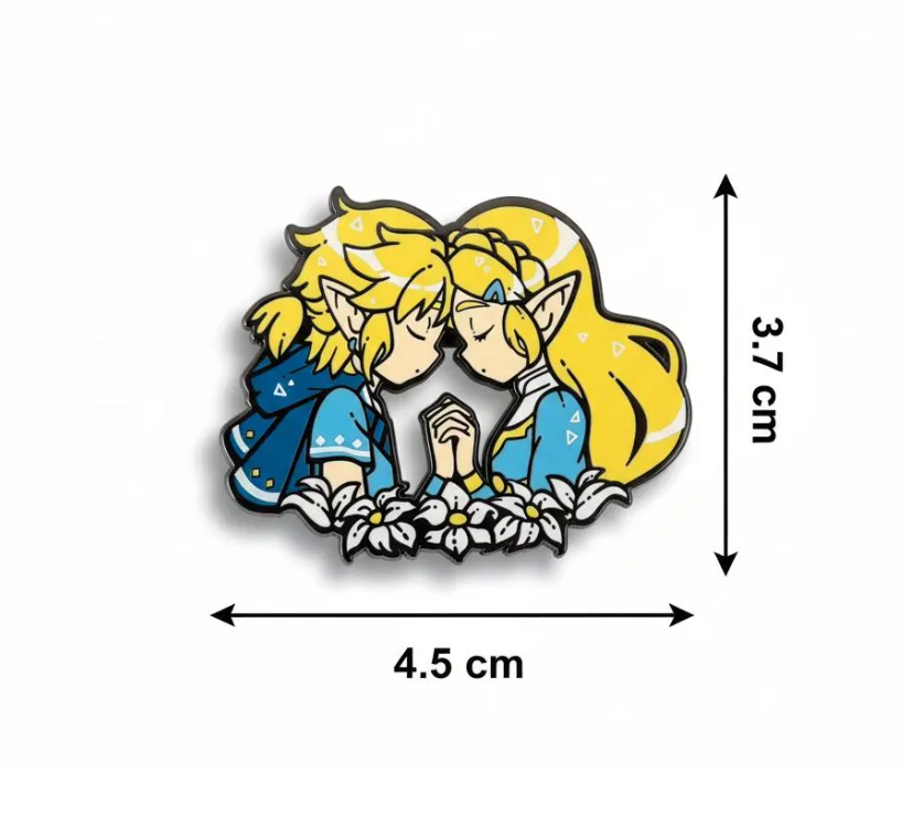 LoZ Enamel Pin β Link & Zelda Love Pin | Anime Game Collectible Badge