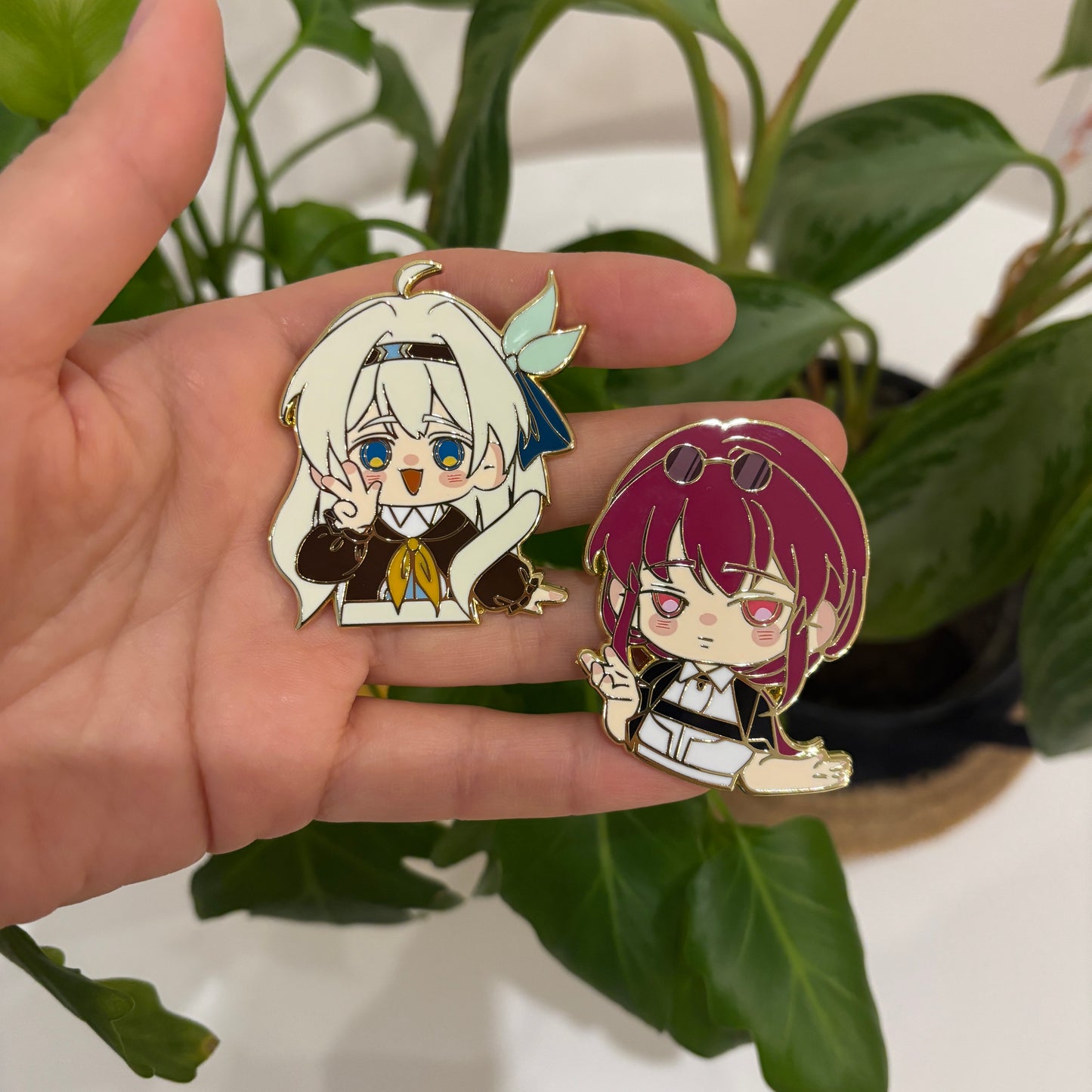 HSR Firefly & Kafka Enamel Pin | Honkai Star Rail Hard Enamel Badge