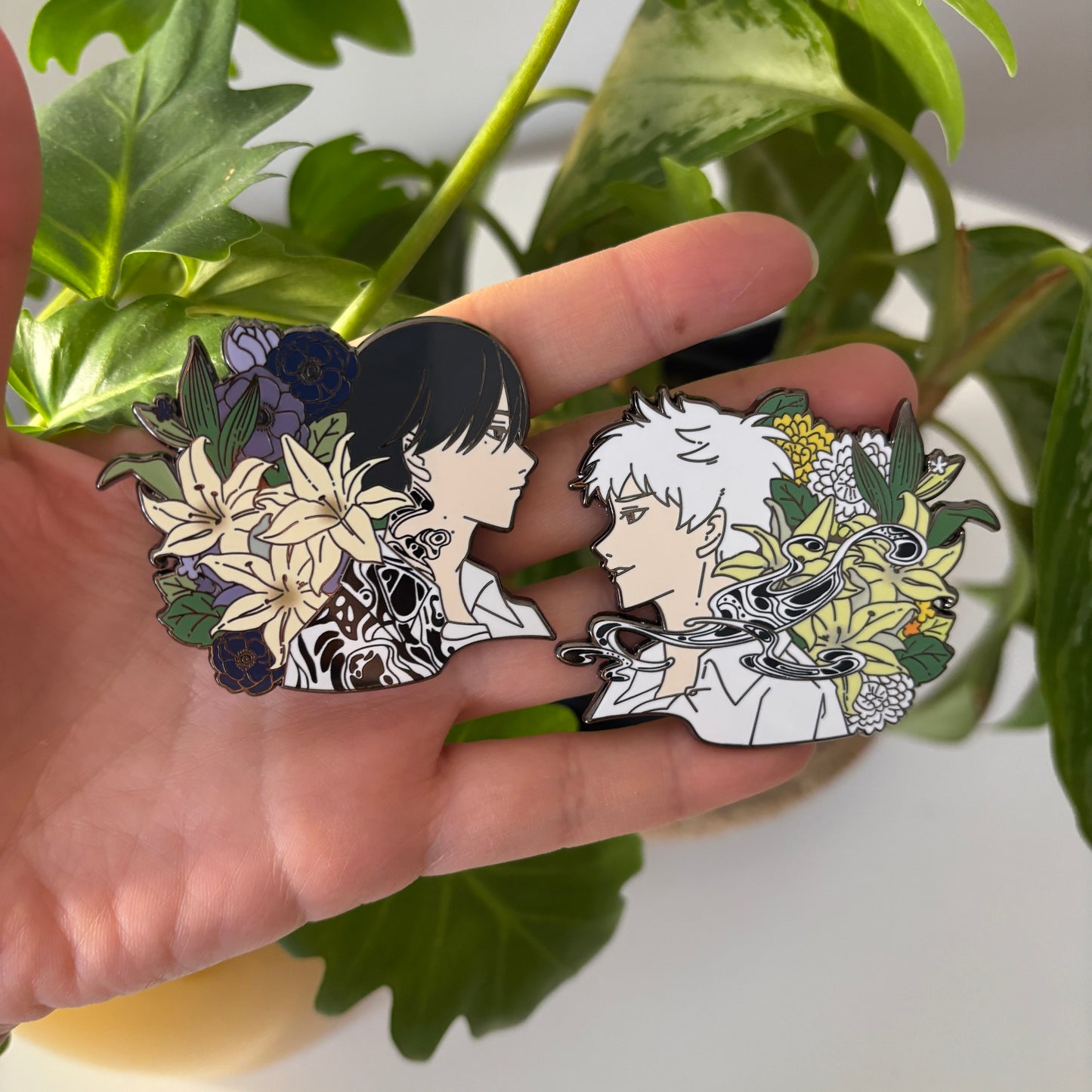 Yoshiki & Hikaru Enamel Pins – TSHD Inspired Gold-Plated Hard Enamel Set