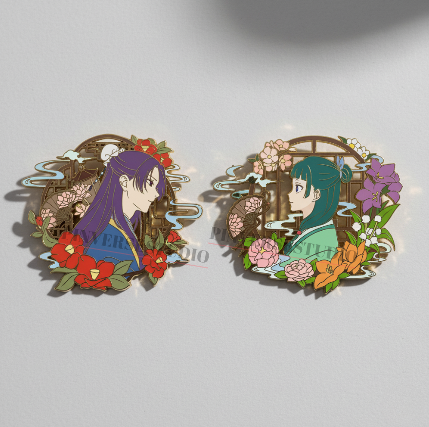 The Apothecary Diaries Maomao&Jinshi Enamel Pin