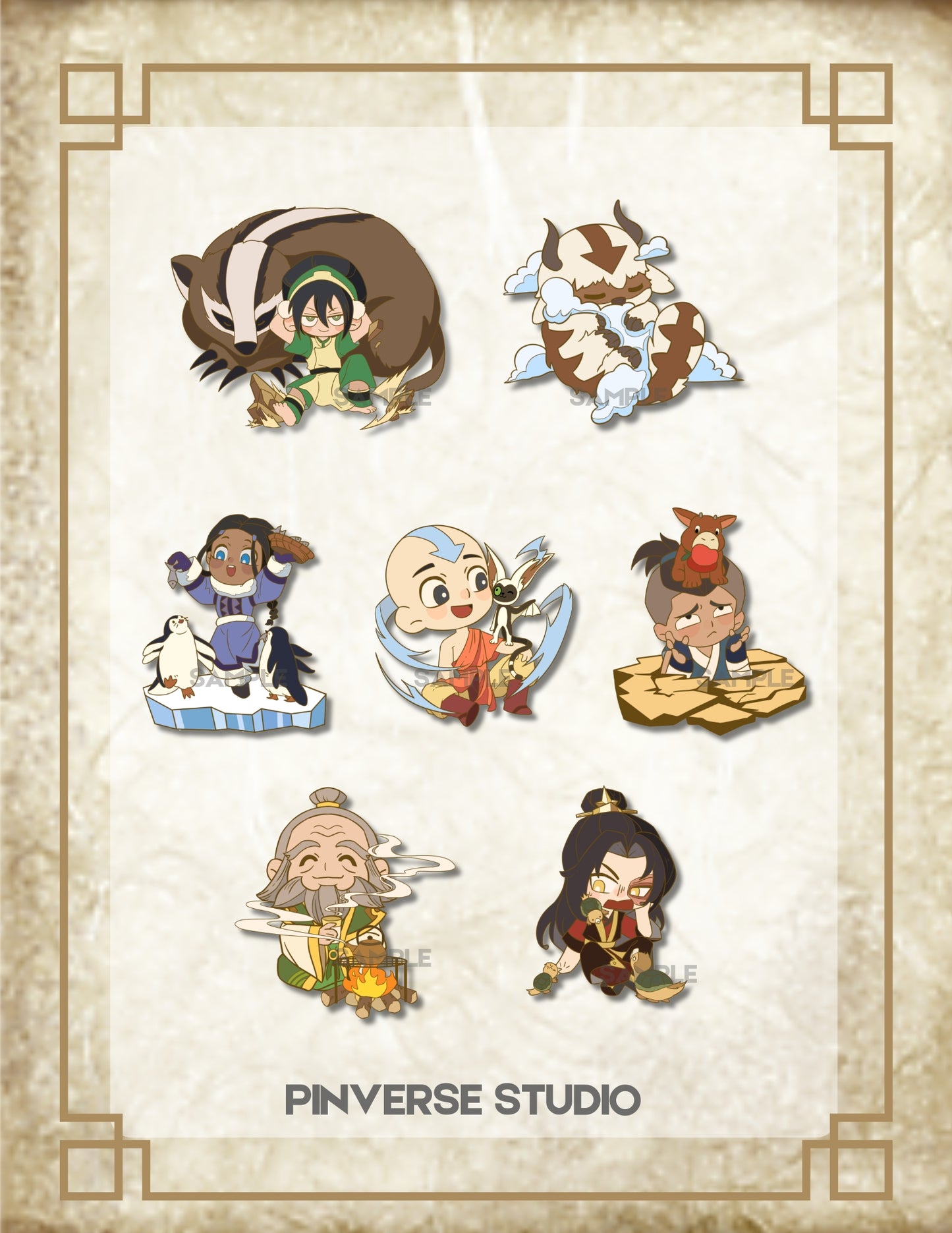 Pre-order｜Atla Chibi Enamel Pin