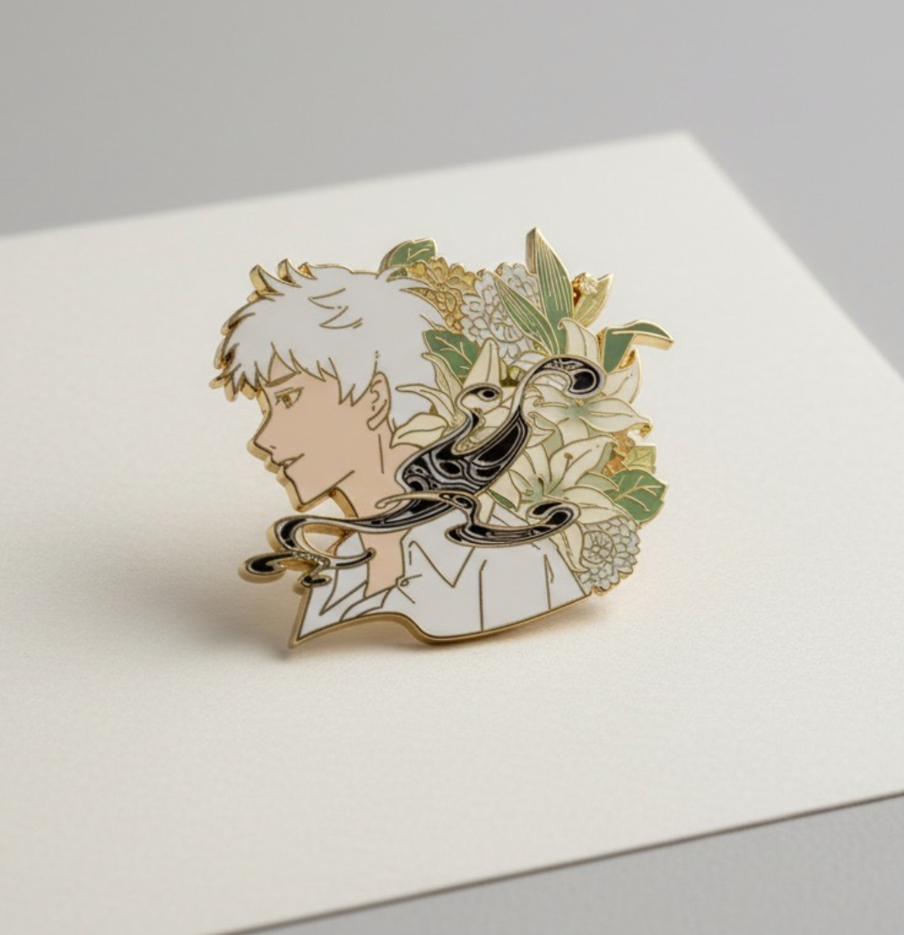 Yoshiki & Hikaru Enamel Pins – TSHD Inspired Gold-Plated Hard Enamel Set