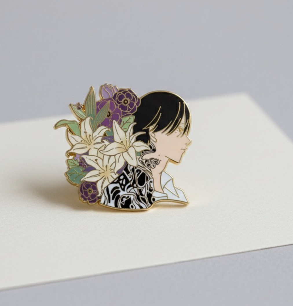 Yoshiki & Hikaru Enamel Pins – TSHD Inspired Gold-Plated Hard Enamel Set