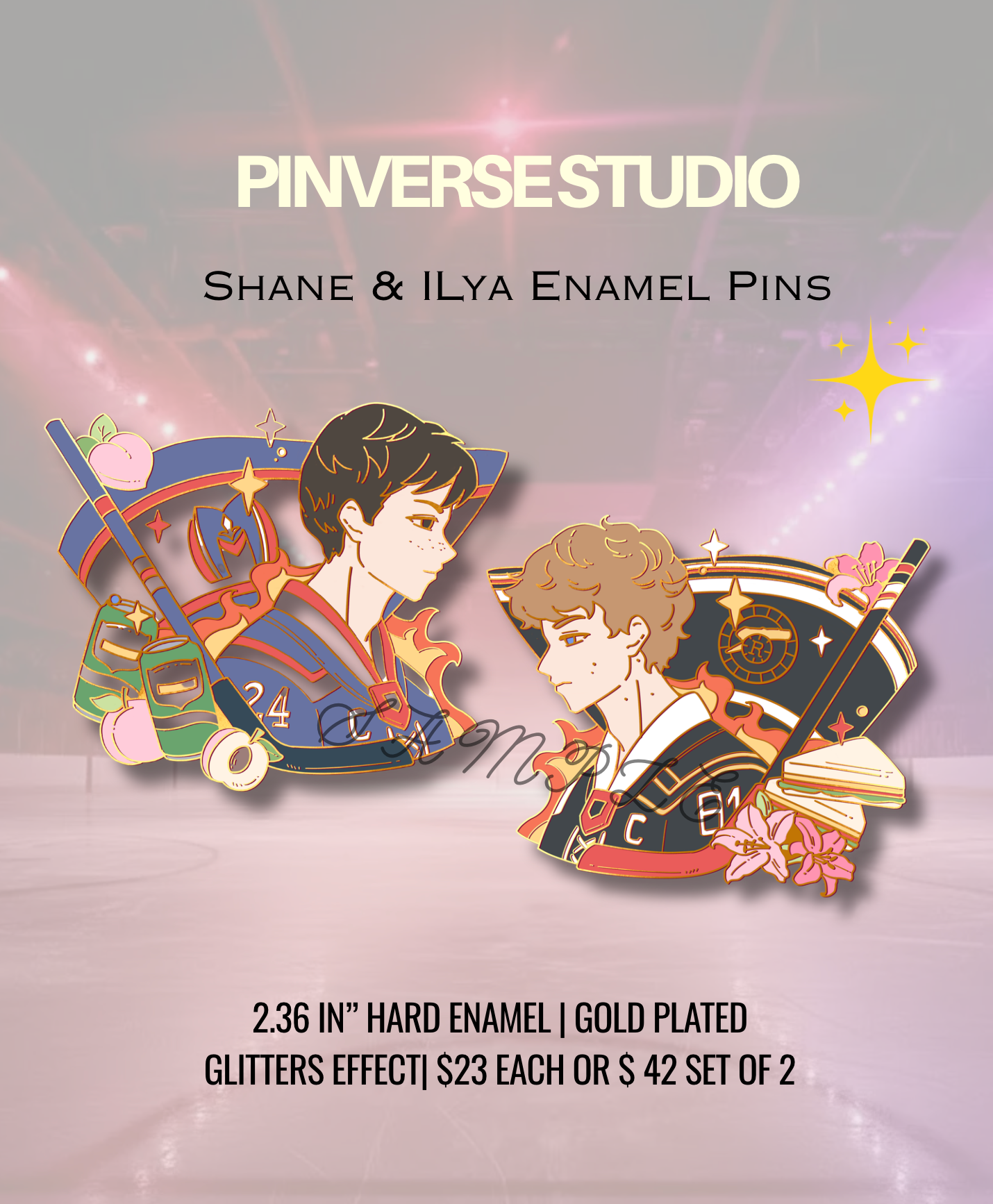 HR Shane&Ilya Enamel Pin | Pre-order