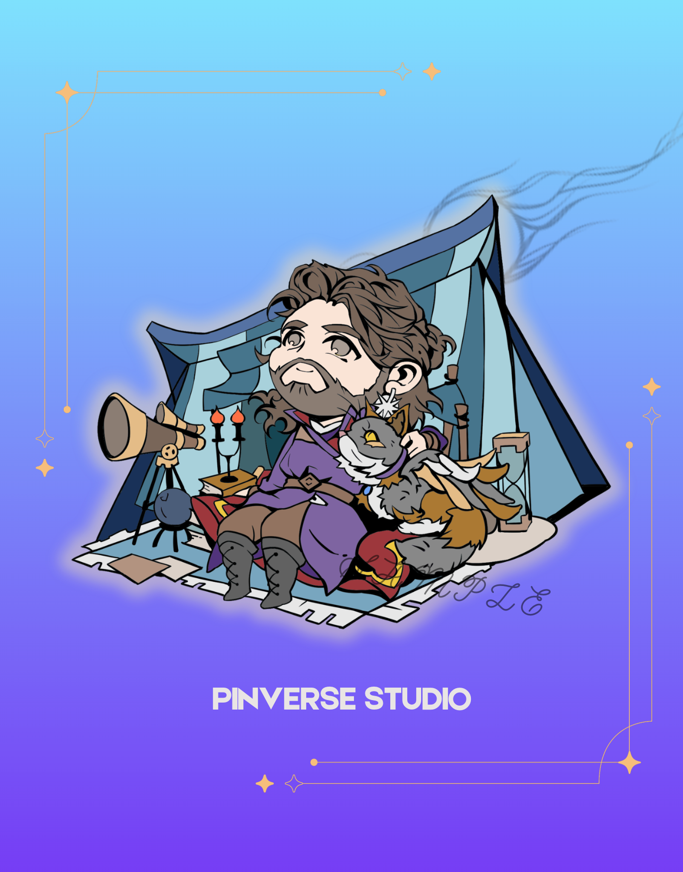 BG3 Gale Chibi Enamel Pin | Pre-order