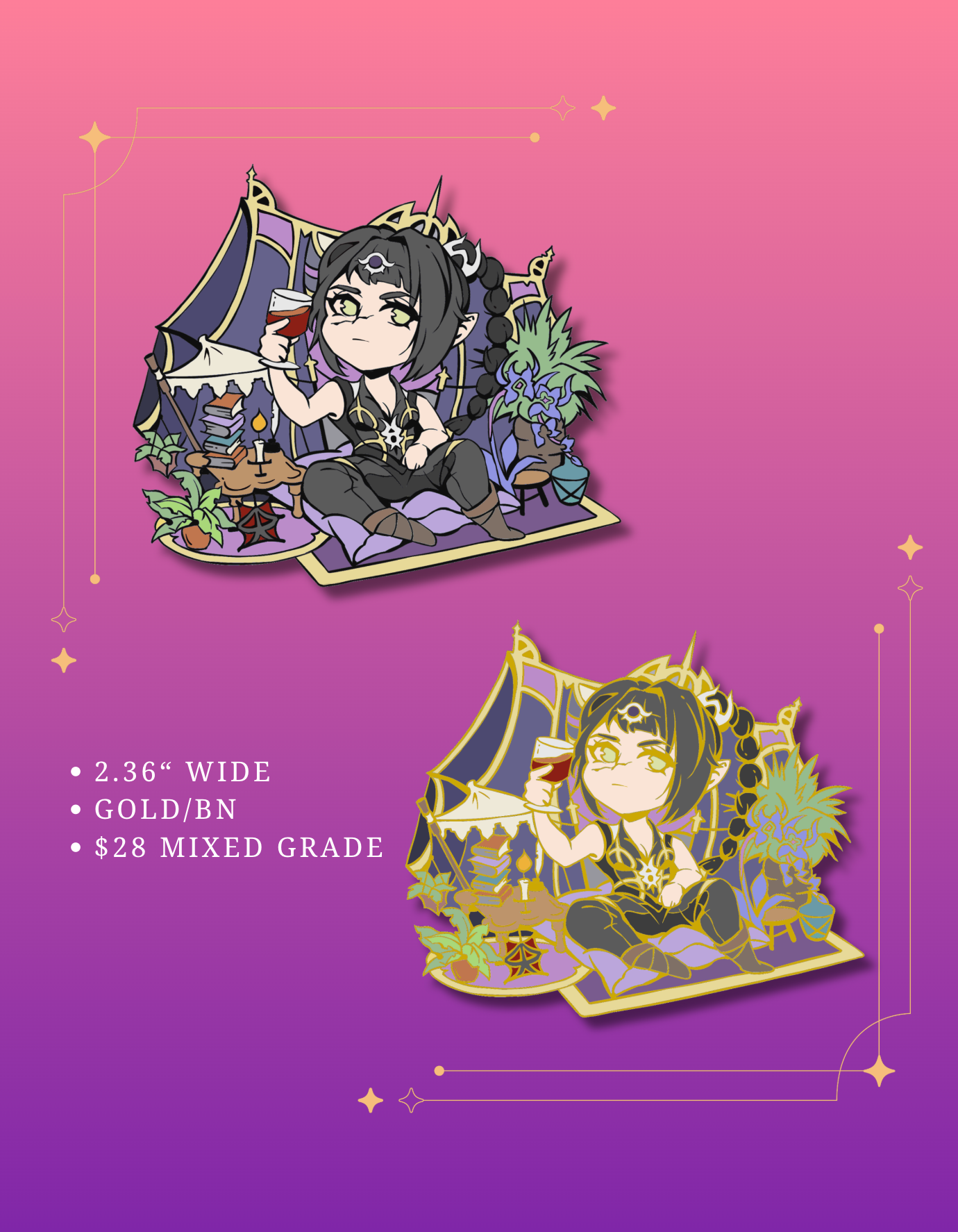 BG3 Shadowheart Chibi Enamel Pin