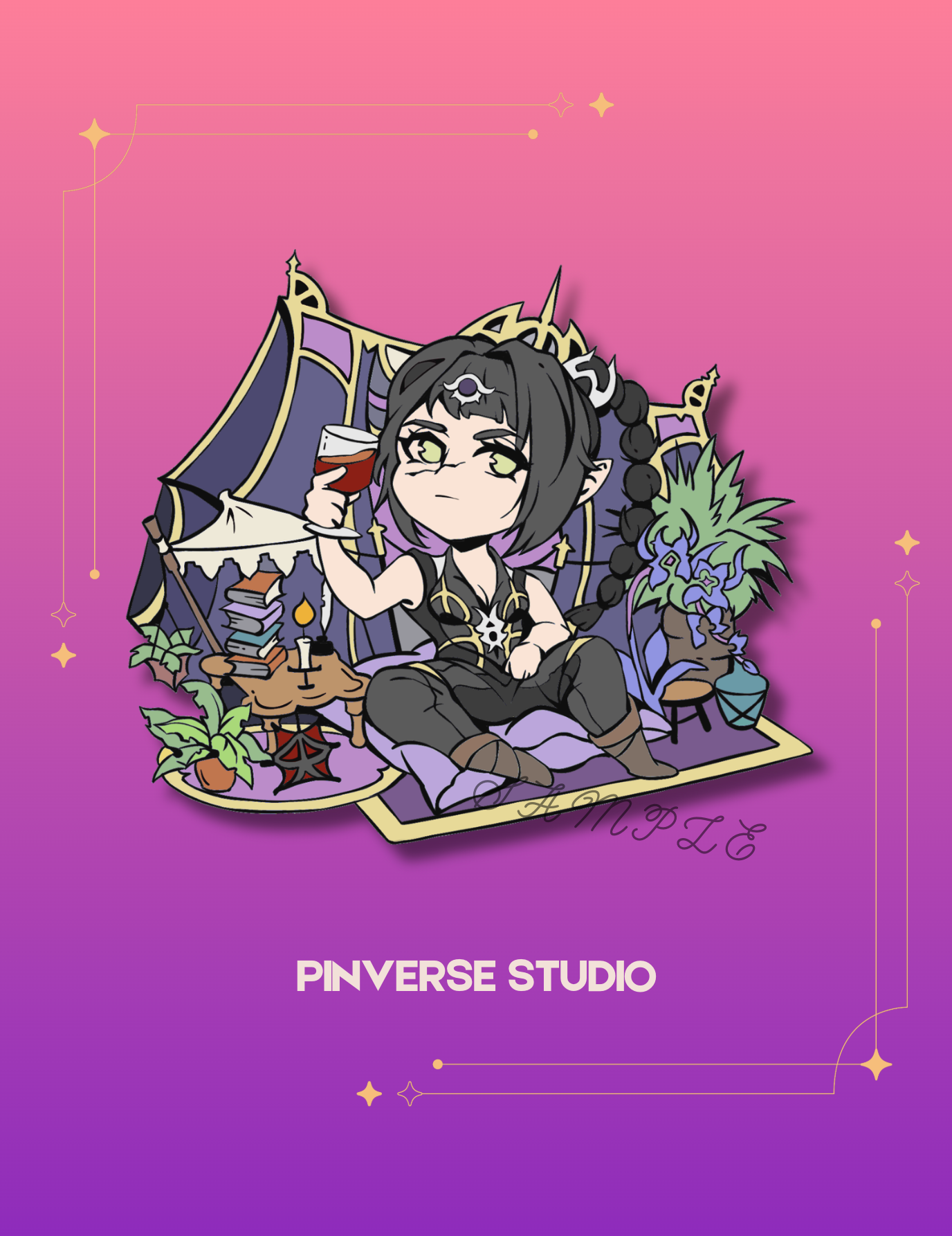 BG3 Shadowheart Chibi Enamel Pin