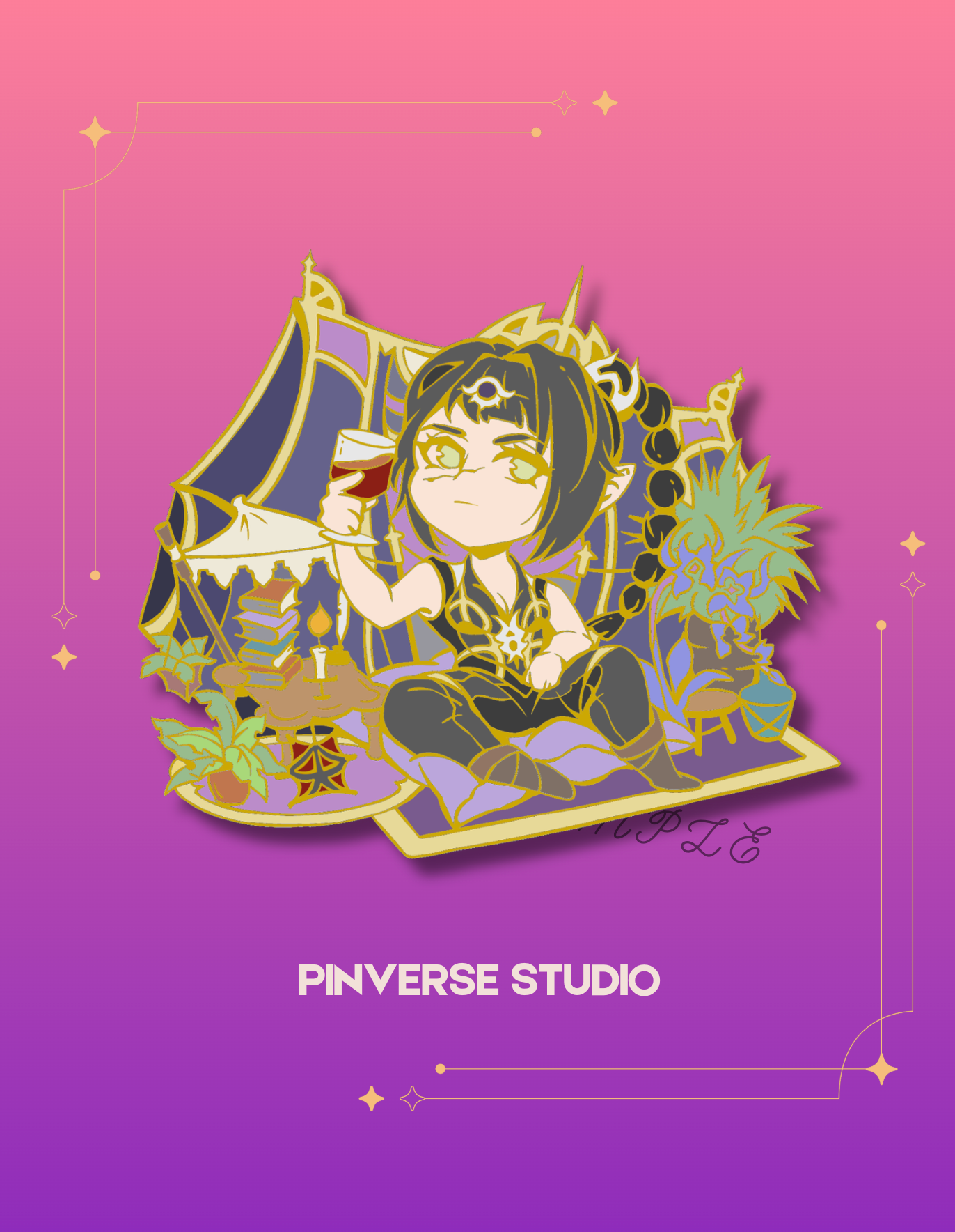 BG3 Shadowheart Chibi Enamel Pin