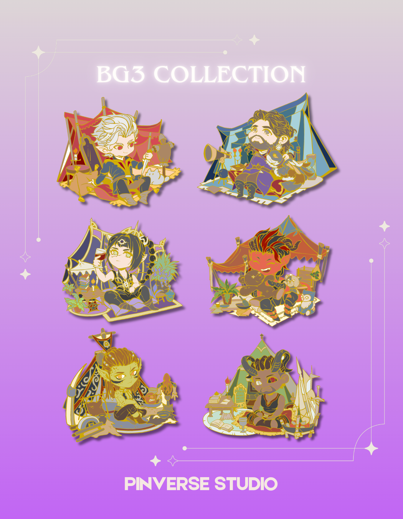 BG3 collection Chibi Enamel Pin | Pre-order