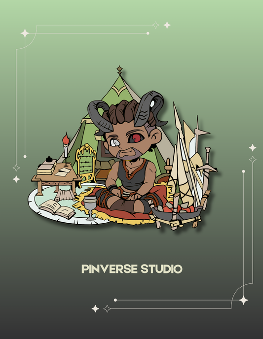 BG3 wyll Chibi Enamel Pin | Pre-order
