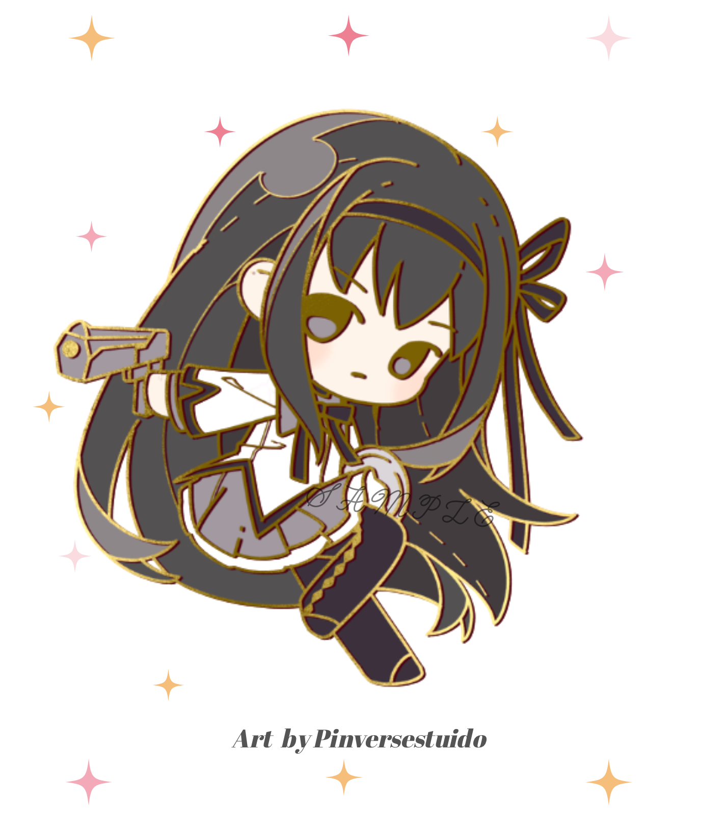 Pre-order｜Madoka Magica Chibi Enamel Pin