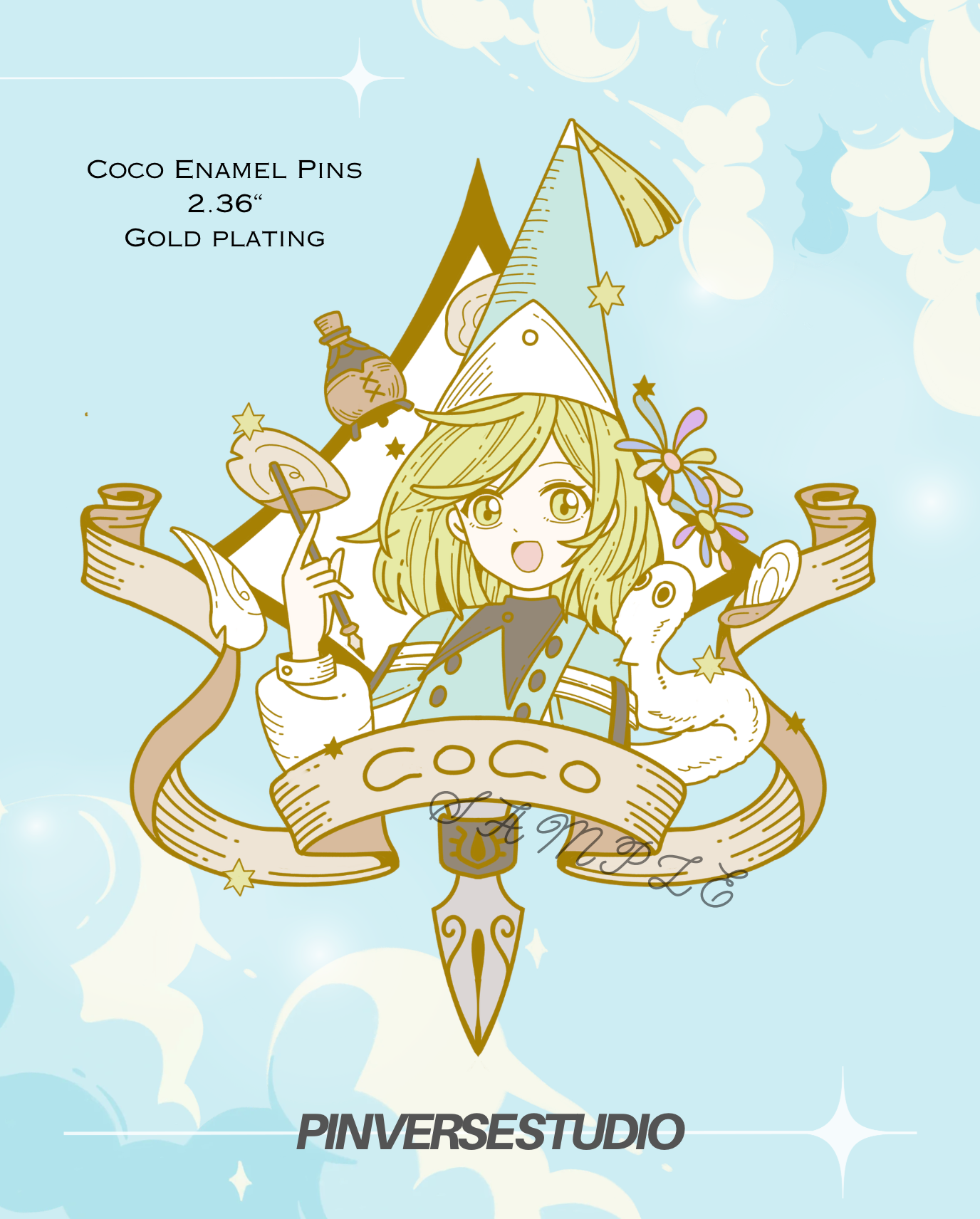 WHA Coco Enamel Pin | Pre-order