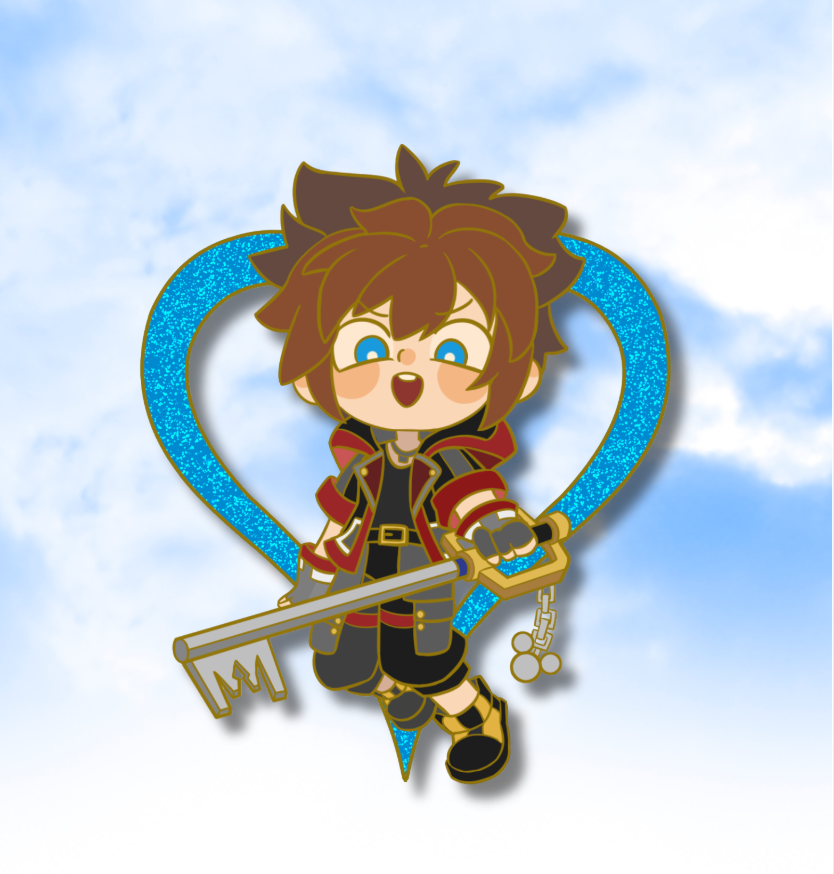 Pre-order | KH Sora Kairi Riku Enamel Pin